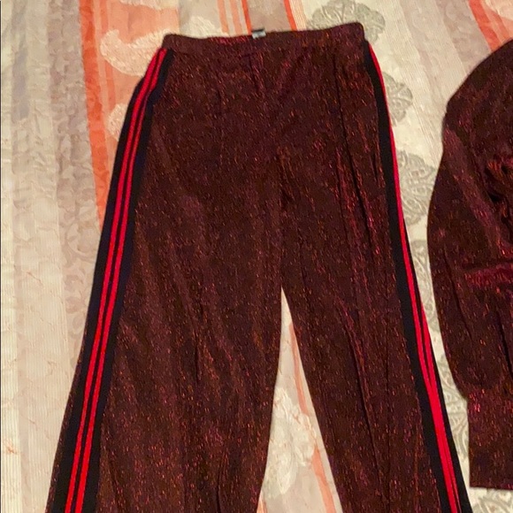 Akira Red Two Piece Glittery Set - Picture 3 of 5